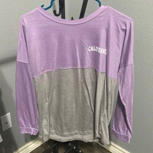 California long sleeve 2-toned tshirt